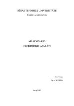 Paraugs 'Elektriskie aparāti', 1.