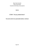 Referāts 'Nacionālo simbolu loma pilsoniskās kultūras veidošanā', 1.