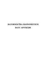 Referāts 'Datu apstrāde', 1.