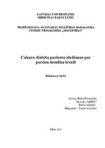 Diplomdarbs 'Cukura diabēta pacientu zināšanas par pareizu insulīna ievadi', 1.