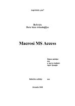 Paraugs 'Makrosi MS Access', 1.