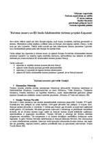 Referāts 'Tūrisma nozare un ES fondu līdzfinansētie tūrisma projekti Lapzemē', 1.