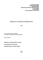 Eseja 'Kompetences jautājums sociālajā darbā', 1.