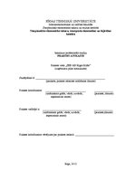 Prakses atskaite 'Uzņēmums "SEB AB Rīgas filiāle"', 1.