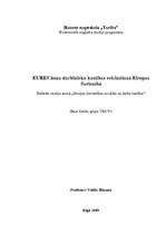 Referāts 'EURES loma darbinieku kustības veicināšanā Eiropas Savienībā', 1.