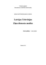 Referāts 'Latvijas Televīzijas Ziņu dienesta analīze', 1.