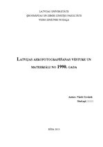 Konspekts 'Latvijas aerofotografēšanas vēsture un materiāli no 1990.gada', 1.