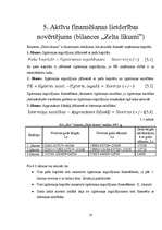 Prakses atskaite 'SIA "XXX" finanšu analīze un bankrotēšanas prognoze', 20.