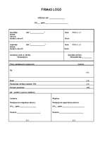 Paraugs 'Rēķina veidlapa', 1.