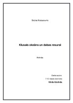 Referāts 'Klusais okeāns un dabas resursi', 1.