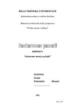 Referāts 'Saskarsme manā profesijā', 1.