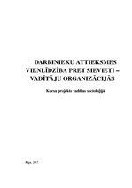 Referāts 'Vienlīdzība pret sievieti - vadītāju', 1.