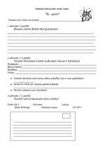 Konspekts 'Pārbaudes darbs latviešu valodā 2. klasei', 1.