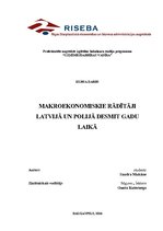 Referāts 'Makroekonomiskie rādītāji Latvijā un Polijā desmit gadu laikā', 1.
