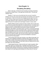 Eseja 'Everything, Everything', 1.