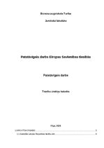 Referāts 'Patstāvīgais darbs Eiropas Savienības tiesībās', 1.