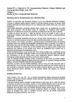 Konspekts 'Modeļi masu komunikācijas pētījumos', 1.