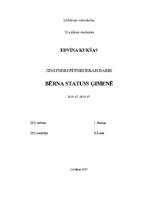 Referāts 'Bērna statuss ģimenē', 1.