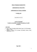 Konspekts 'Sociālā nevienlīdzība. Sociālā stratifikācija. Sociālā mobilitāte', 1.
