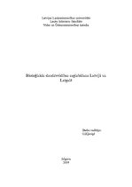 Referāts 'Bioloģiskās daudzveidības saglabāšana Latvijā un Latgalē', 1.