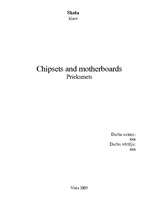 Referāts 'Chipsets and Motherboards', 1.