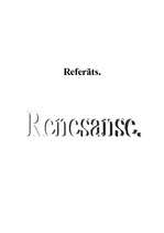 Referāts 'Renesanse', 1.