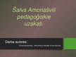 Prezentācija 'Šalva Amonašvili pedagoģiskie uzskati', 1.