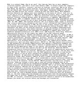 Eseja 'What Is a Network and why Do We Care?', 1.