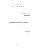 Referāts 'Valodas situācija un politika Lietuvā', 1.