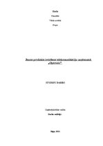 Referāts 'Jauna produkta ieviešana telekomunikāciju uzņēmumā "Optronic"', 1.
