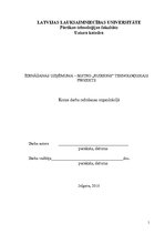 Referāts 'Ēdināšanas uzņēmuma tehnoloģiskais projekts', 1.