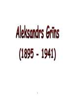 Referāts 'Aleksandrs Grīns', 1.