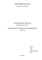 Paraugs 'Saliktas metinātas tērauda sijas projektēšana', 1.