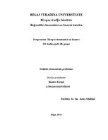 Konspekts 'Globālās ekonomiskās problēmas', 1.