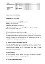 Prakses atskaite 'Aprūpes plāns ķirurģijā (Akūts apendicīts)', 18.