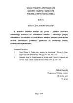 Konspekts 'Politikas ieviešanas monitorings', 1.