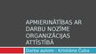 Prezentācija 'Apmierinātības ar darbu nozīme organizācijas attīstībā', 1.