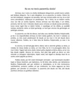 Eseja 'Ko es no tevis paņemšu, skola', 1.