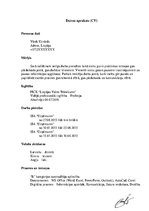 Paraugs 'Mājas darbs "Lietvedība un profesionālā terminoloģijā"', 7.