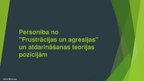 Prezentācija 'Personība no "Frustrācijas un agresijas" un atdarināšanas teorijas pozīcijām', 1.