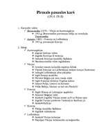 Konspekts 'Pirmais pasaules karš', 1.