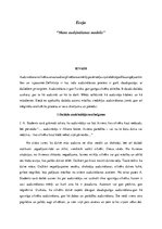 Eseja 'Mans audzināšanas modelis', 1.