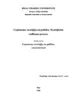 Konspekts 'Uzņēmuma stratēģija un politika. Stratēģiskās vadīšanas process', 1.