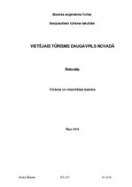 Referāts 'Vietējais tūrisms Daugavpils novadā', 1.