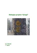 Konspekts 'Ķērpji', 1.