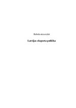 Referāts 'Latvijas eksporta politika', 1.