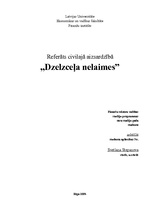 Referāts 'Dzelzceļa nelaimes', 1.