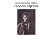 Prezentācija 'Teodors Zaļkalns', 1.