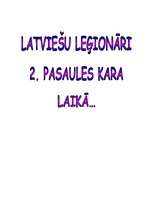 Referāts 'Latviešu leģionāri 2.pasaules kara laikā', 1.