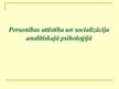 Prezentācija 'Personības attīstība un socializācija analītiskajā psiholoģijā', 1.